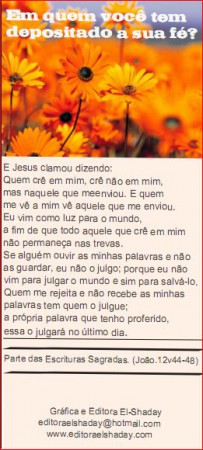 Folhetos evangelisticos